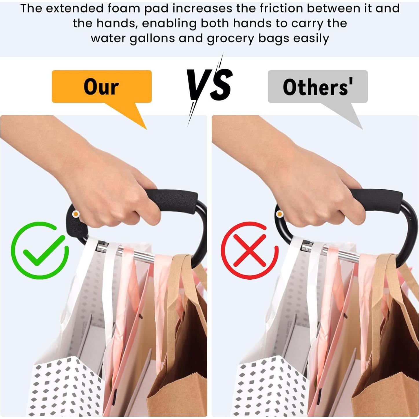 Ganchos para Cochecito AUGHOA - 2 Clips Mosquetón 16x10 cm