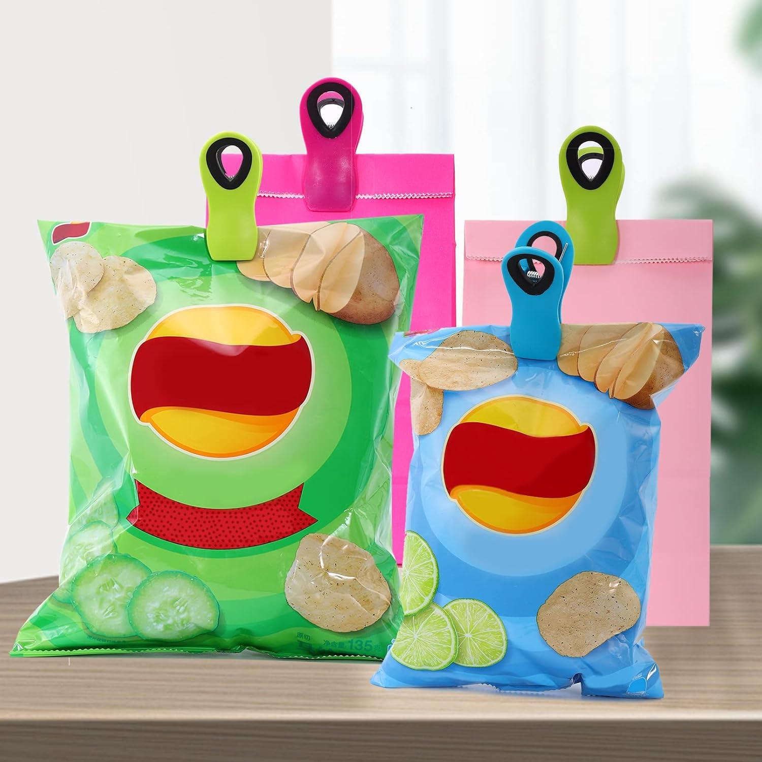 Clips Magnéticos para Bolsas Tivcck - 18 Piezas Colores Brillantes