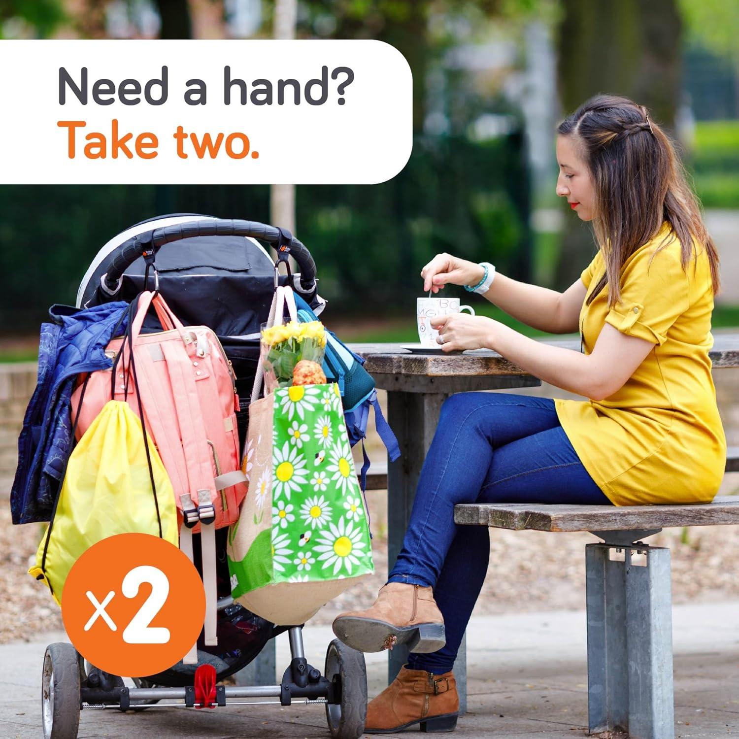 Ganchos Universales para Carro de Bebé Baby Uma - 2 Paquete, 5 kg