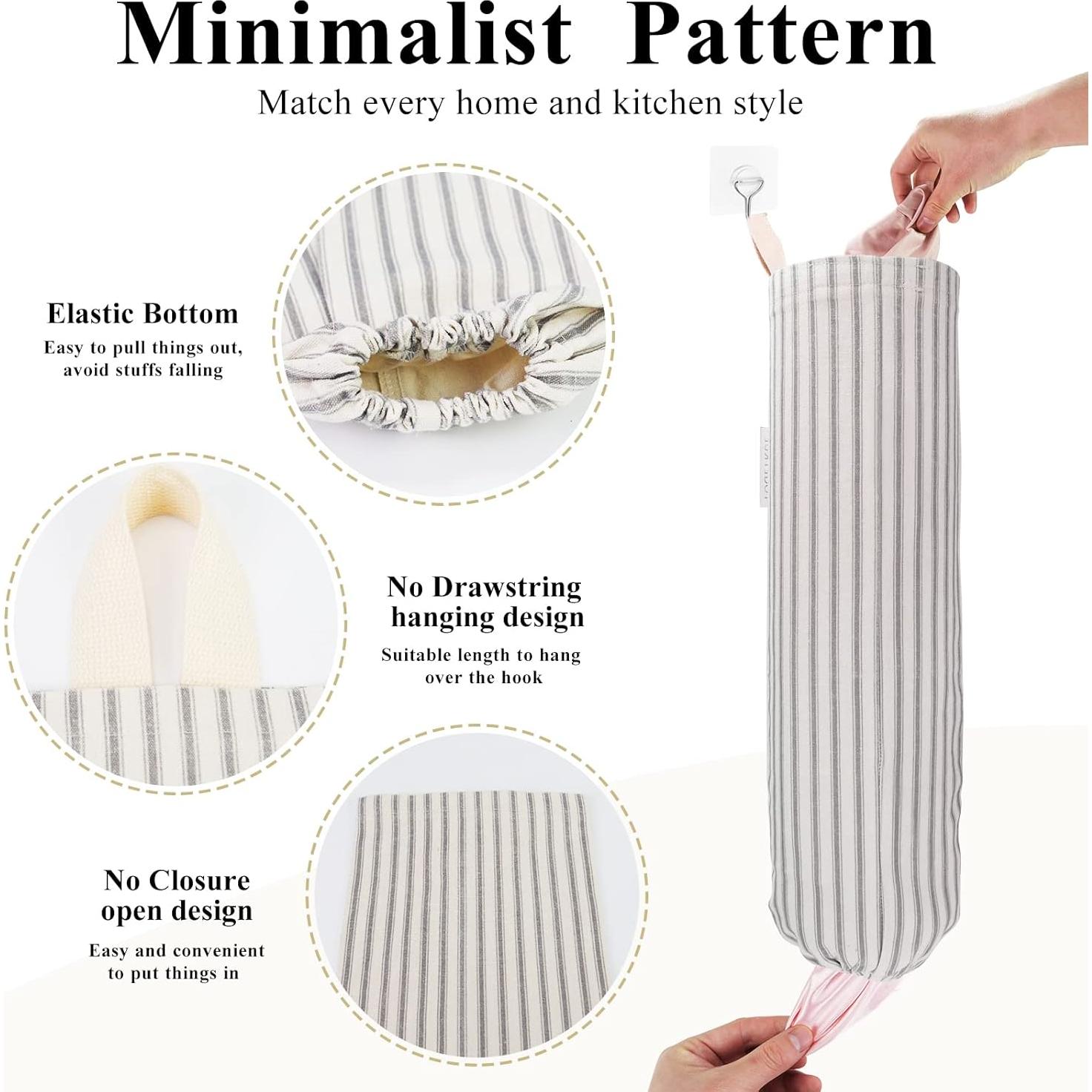 Soporte de Bolsas de Plástico TOGETRUE Gris 50.8x20.3 cm