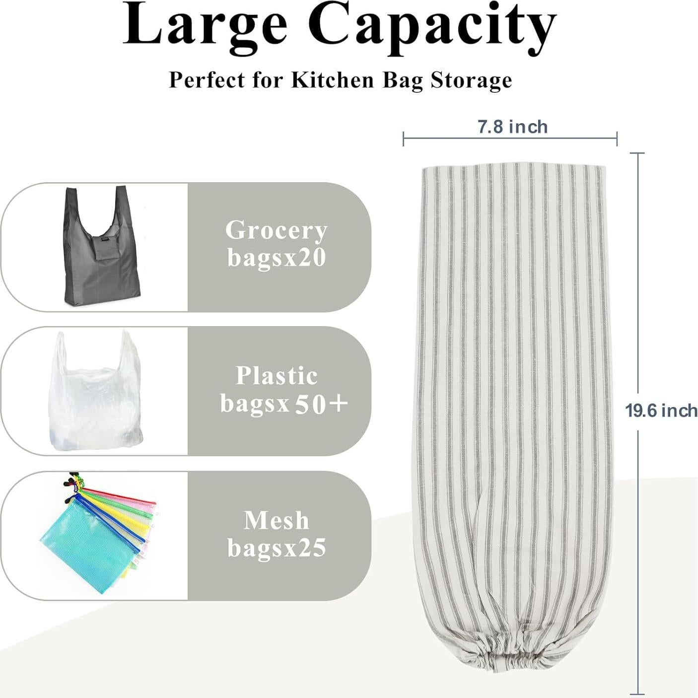 Soporte de Bolsas de Plástico TOGETRUE Gris 50.8x20.3 cm