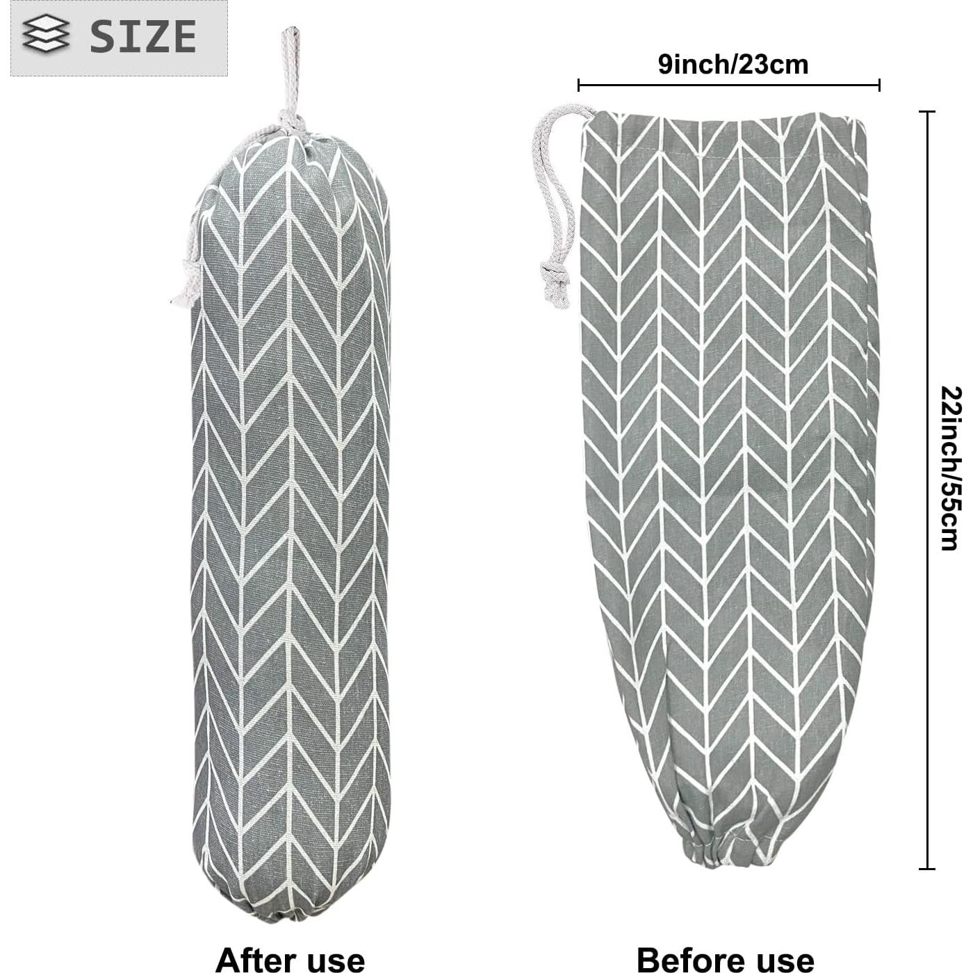 Organizador de Bolsas de Plástico SYIPO Plegable 55.88x22.86 cm Gris