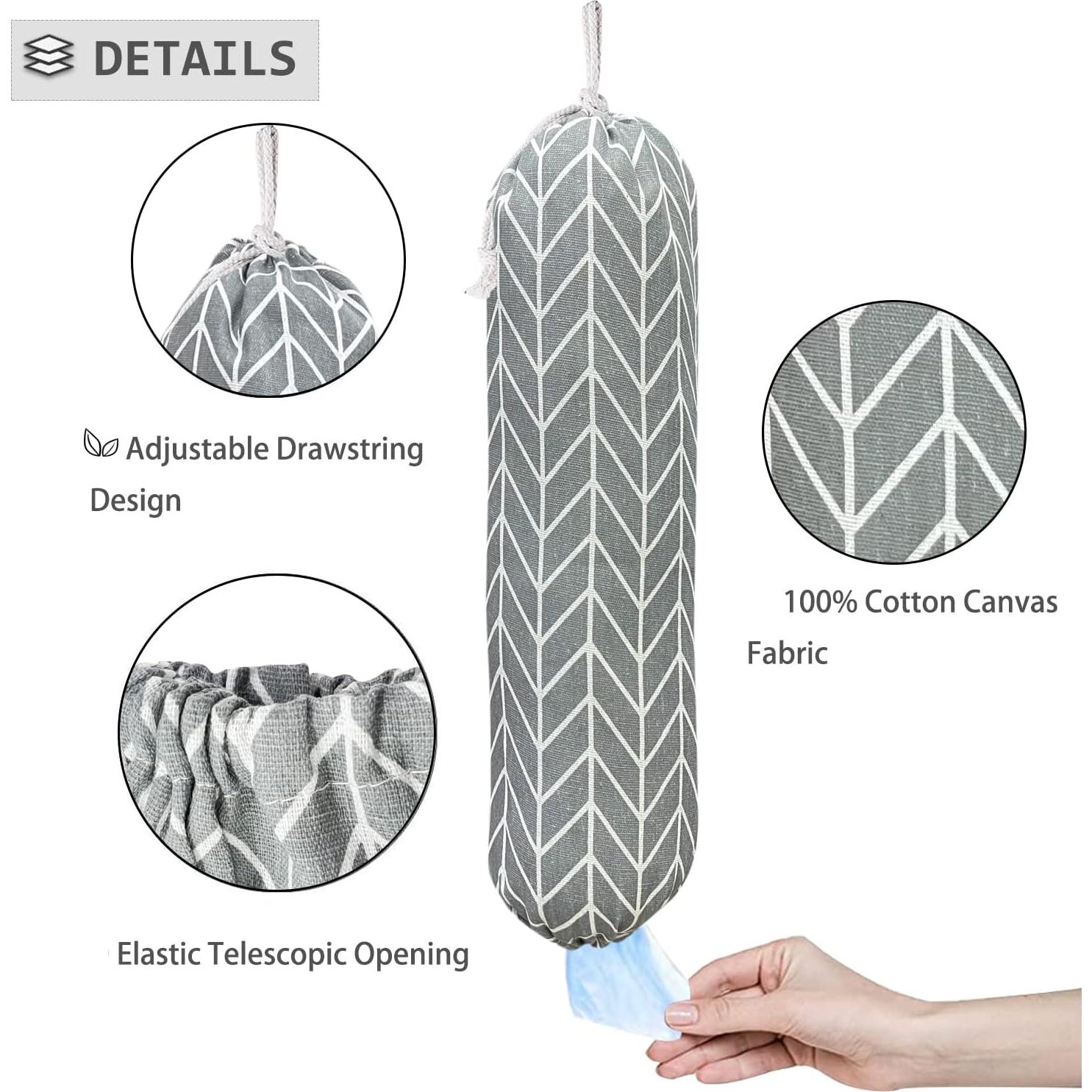 Organizador de Bolsas de Plástico SYIPO Plegable 55.88x22.86 cm Gris