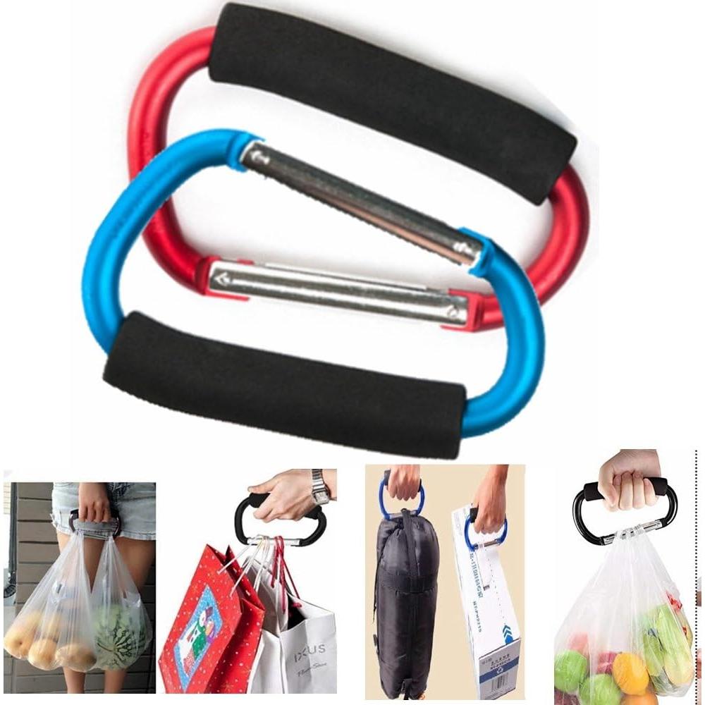 Gancho Carabiner YOTOM Grande D 13.7 cm Aluminio 2 Piezas