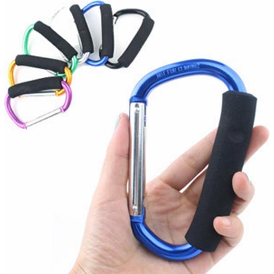 Gancho Carabiner YOTOM Grande D 13.7 cm Aluminio 2 Piezas