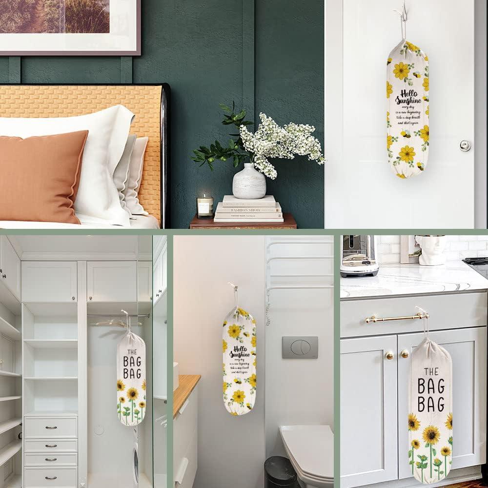 Soporte de Bolsa de Plástico Girasol 2 Piezas 56x23 cm