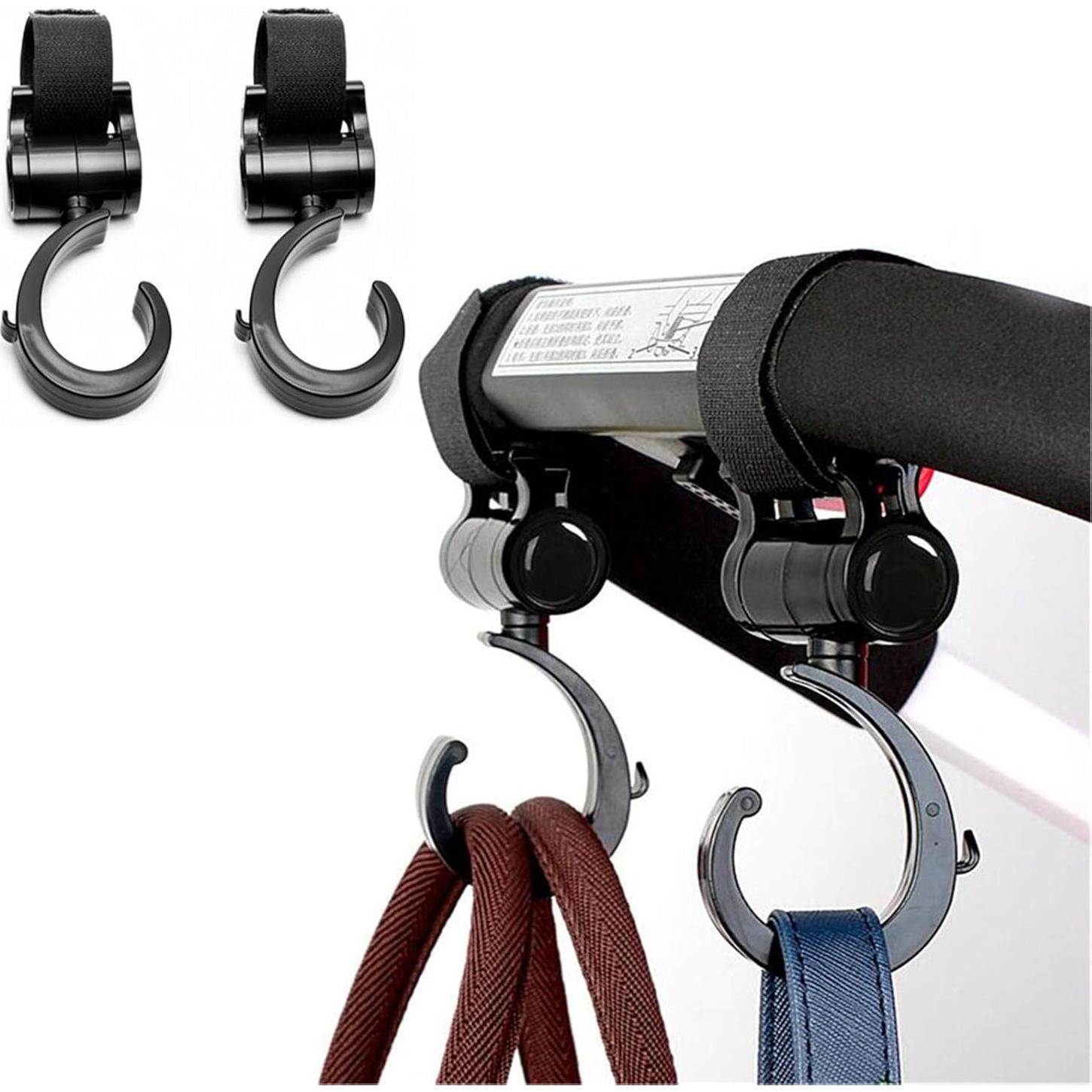 Ganchos para Cochecitos LLUFO - Organizador de Bolsas 2 Piezas