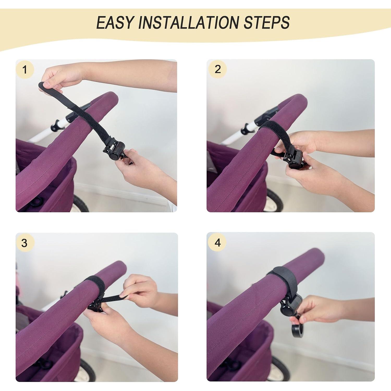 Ganchos para Cochecitos LLUFO - Organizador de Bolsas 2 Piezas