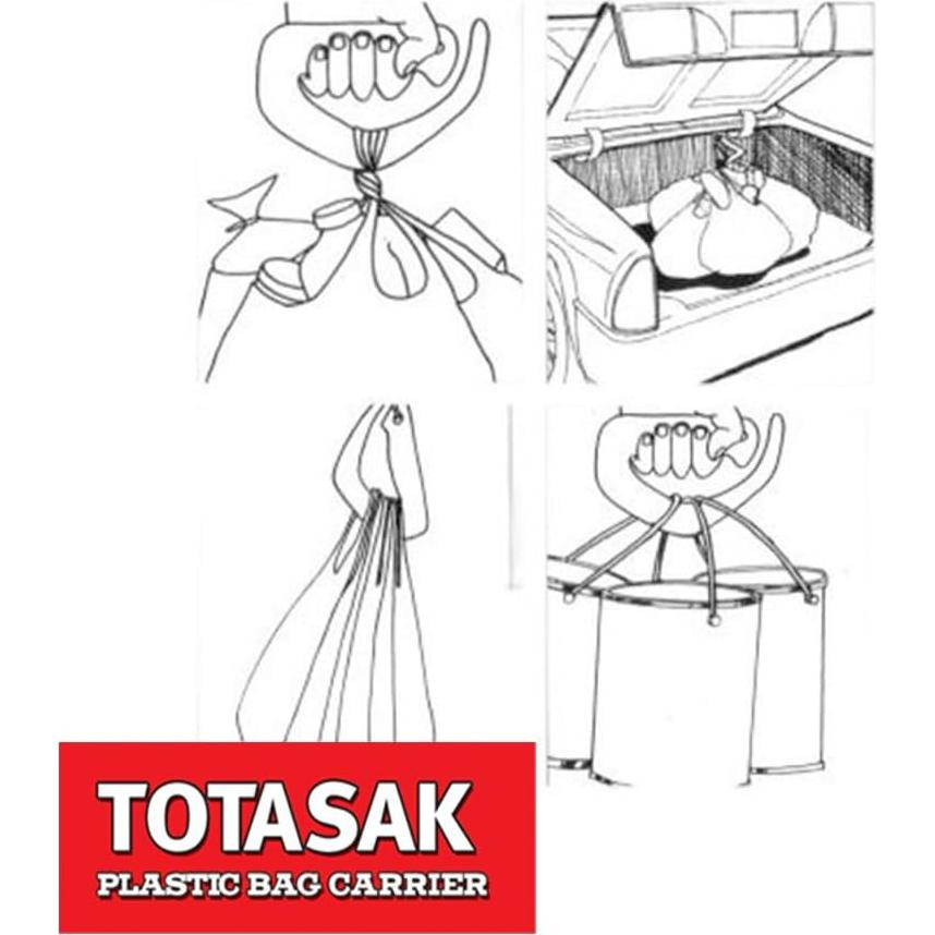 Porta Bolsas de Compras Totasak - Paquete de 2 Azul Claro