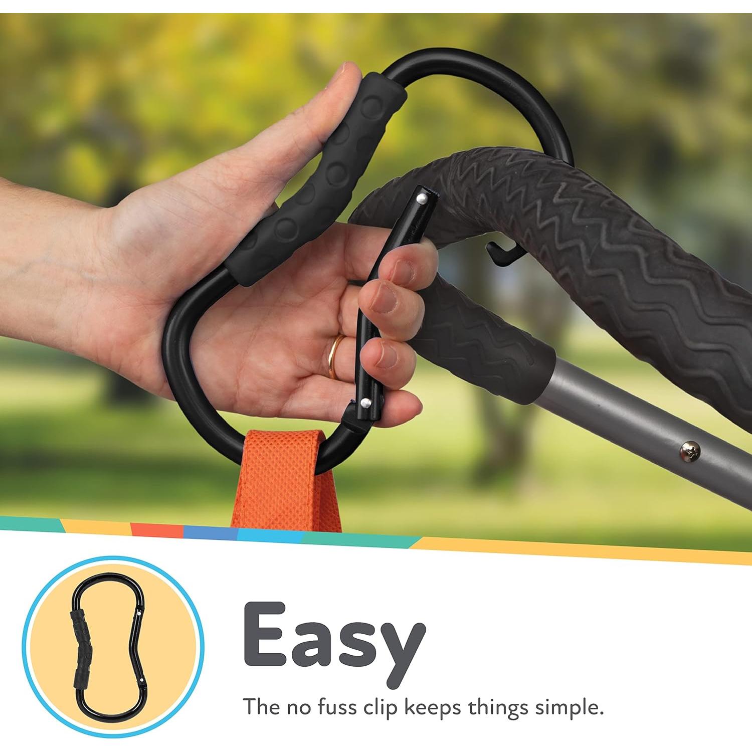 Gancho para Cochecito de Bebé Nuby - Accesorio Práctico Negro