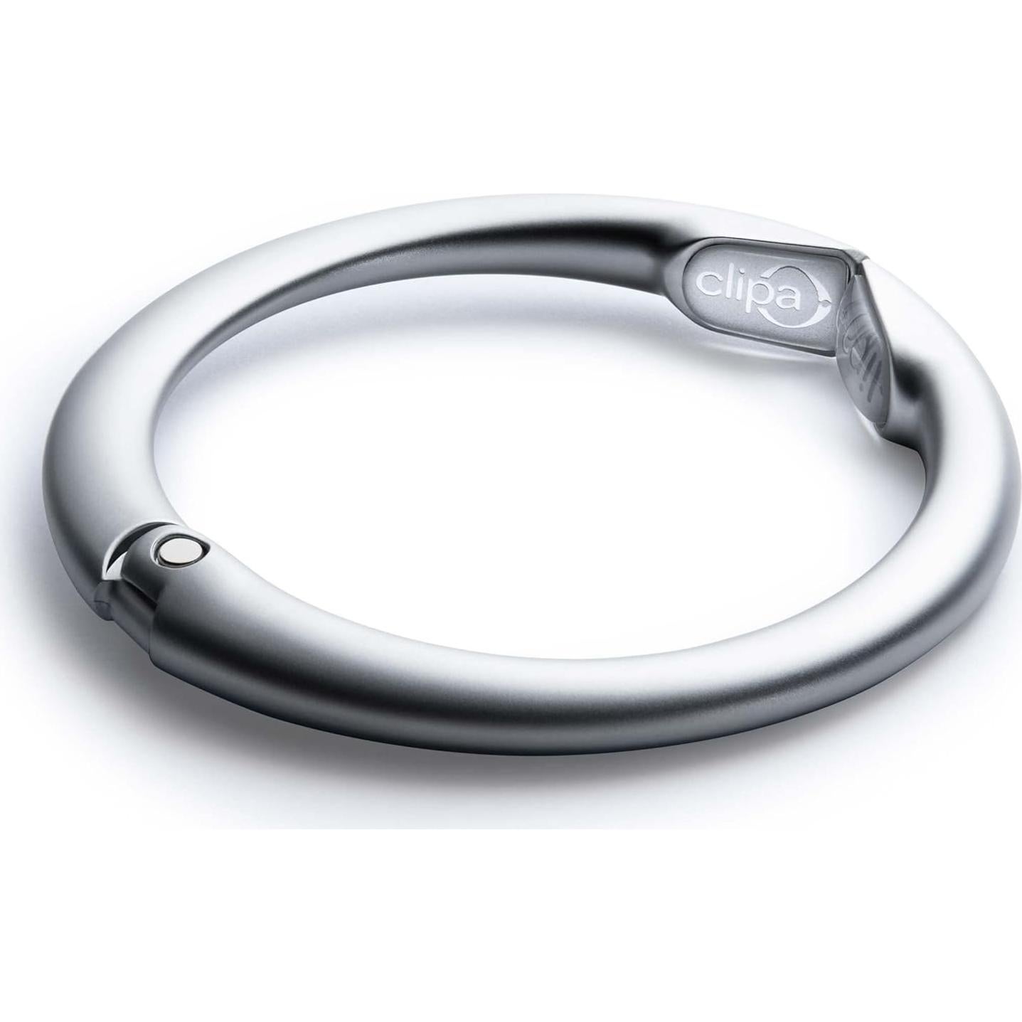 Clipa Bag Hanger Topcor Plateado Mate - Soporta 15 kg