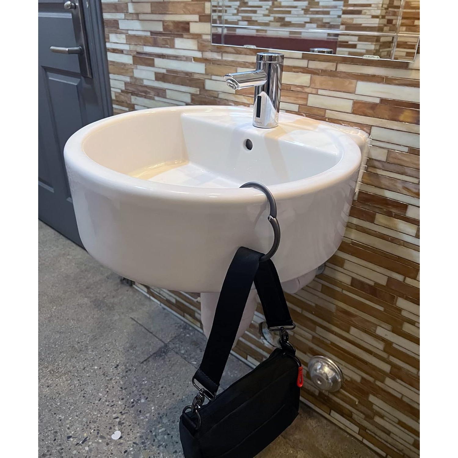 Clipa Bag Hanger Topcor Plateado Mate - Soporta 15 kg