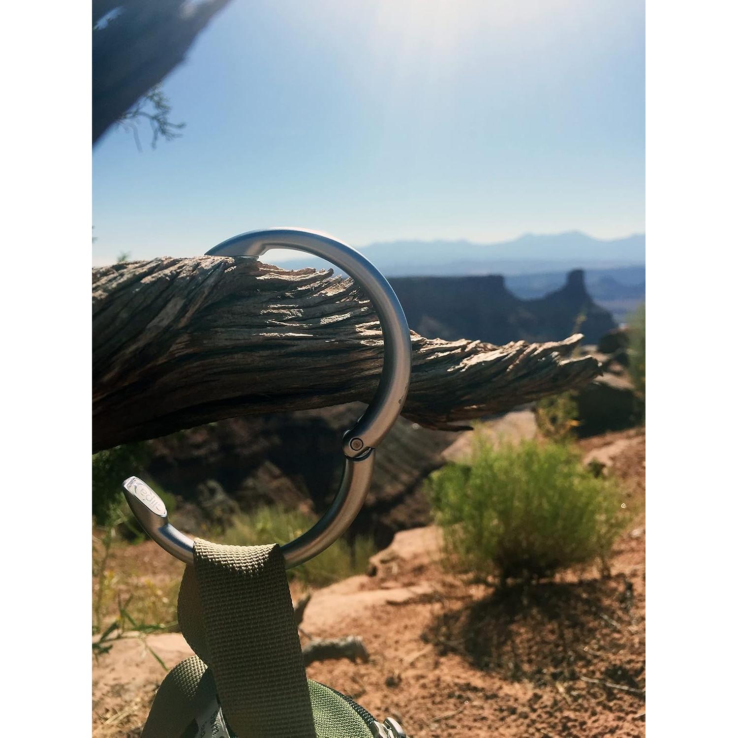 Clipa Bag Hanger Topcor Plateado Mate - Soporta 15 kg