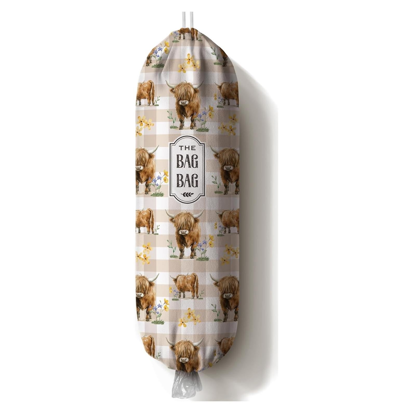 Soporte de Bolsa de Plástico Moanlor Art Vaca Marrón 58 cm