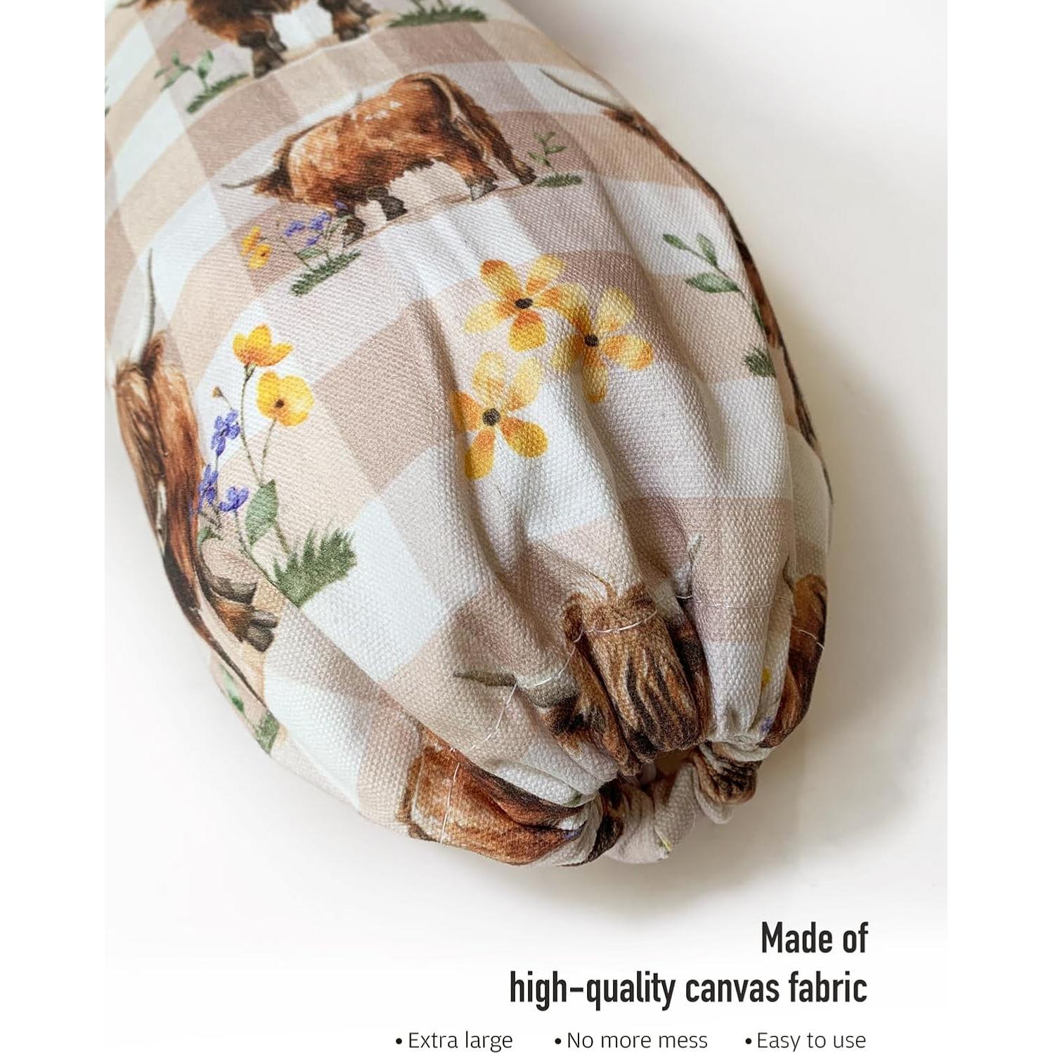 Soporte de Bolsa de Plástico Moanlor Art Vaca Marrón 58 cm