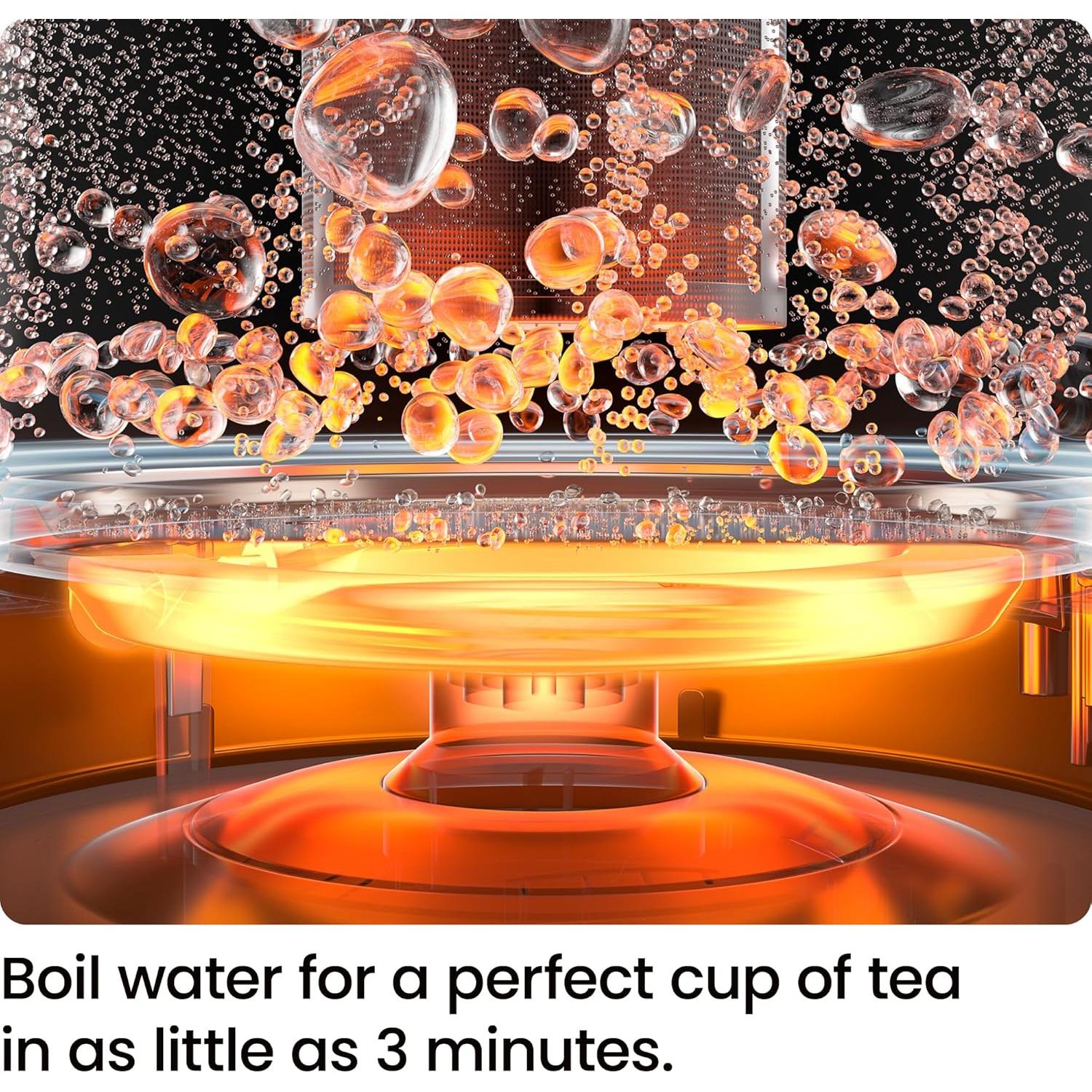 Hervidor Eléctrico Chefman 1L 1500W con Infusor de Té