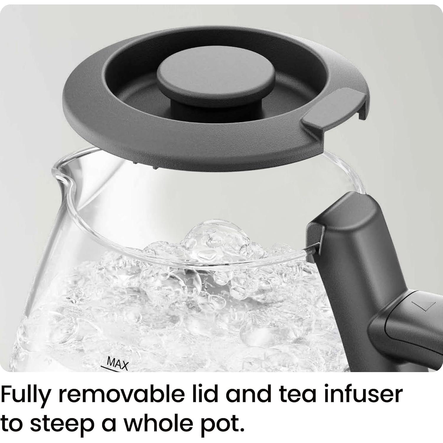 Hervidor Eléctrico Chefman 1L 1500W con Infusor de Té