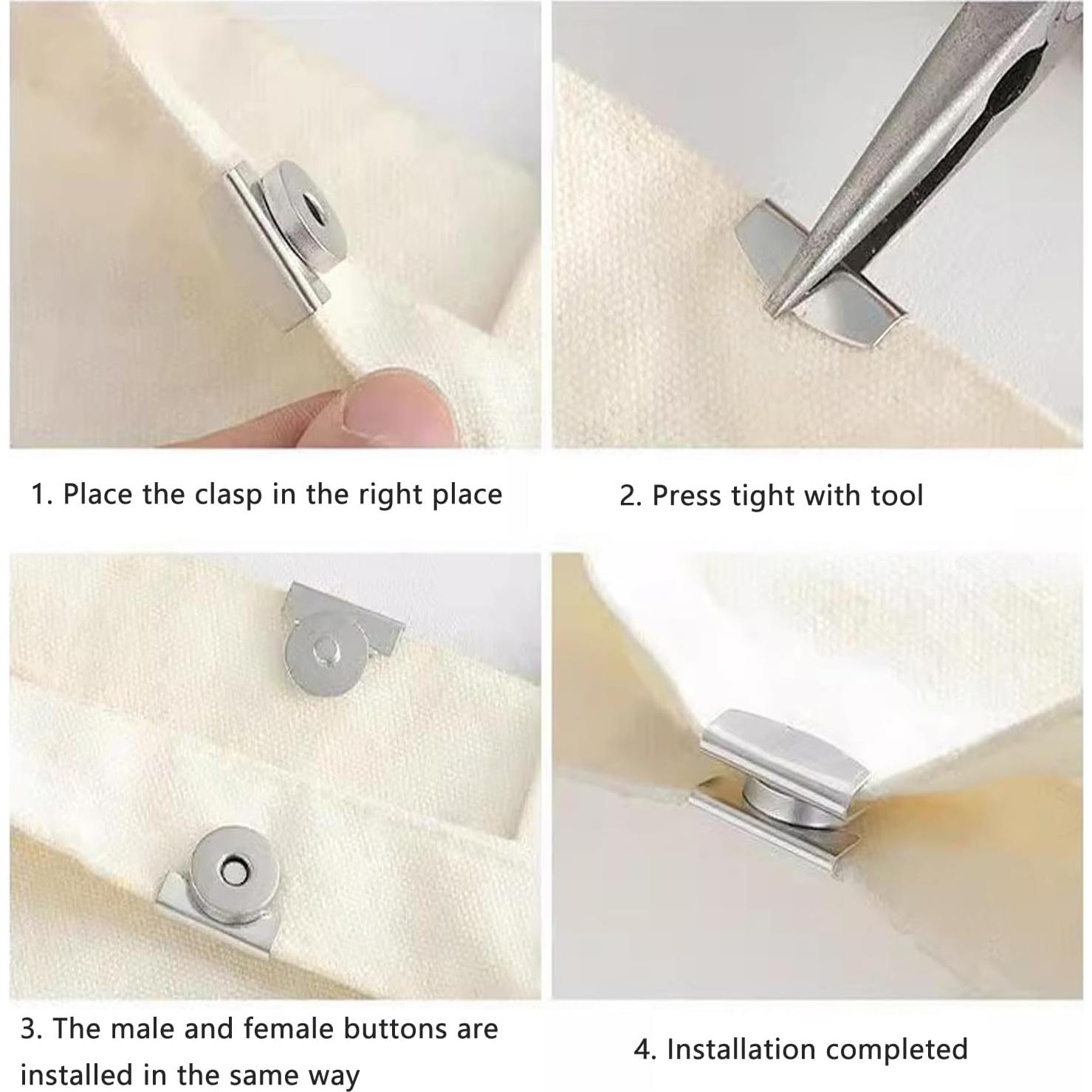 4 Broches Magnéticos de Cierre ArrErr para Manualidades