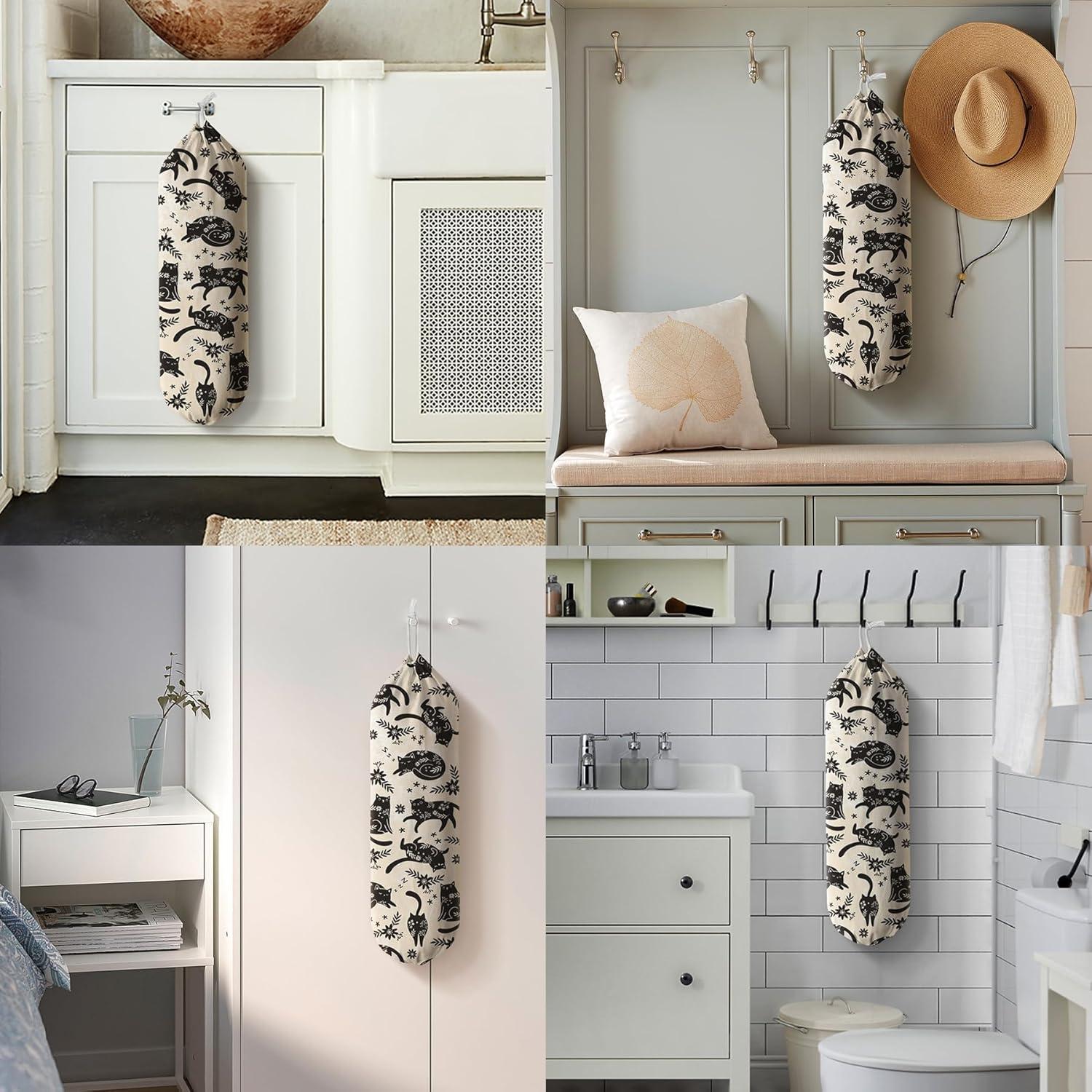 Soporte de Bolsa de Compras Hglian Gato Negro 58.4x22.9cm