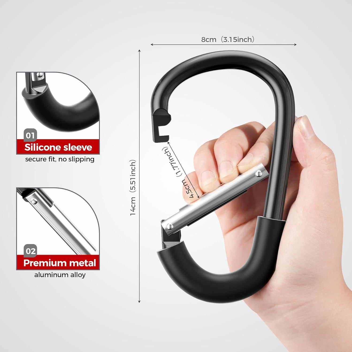 Ganchos Universales para Cochecito SURDOCA - 2 Pcs Alta Resistencia