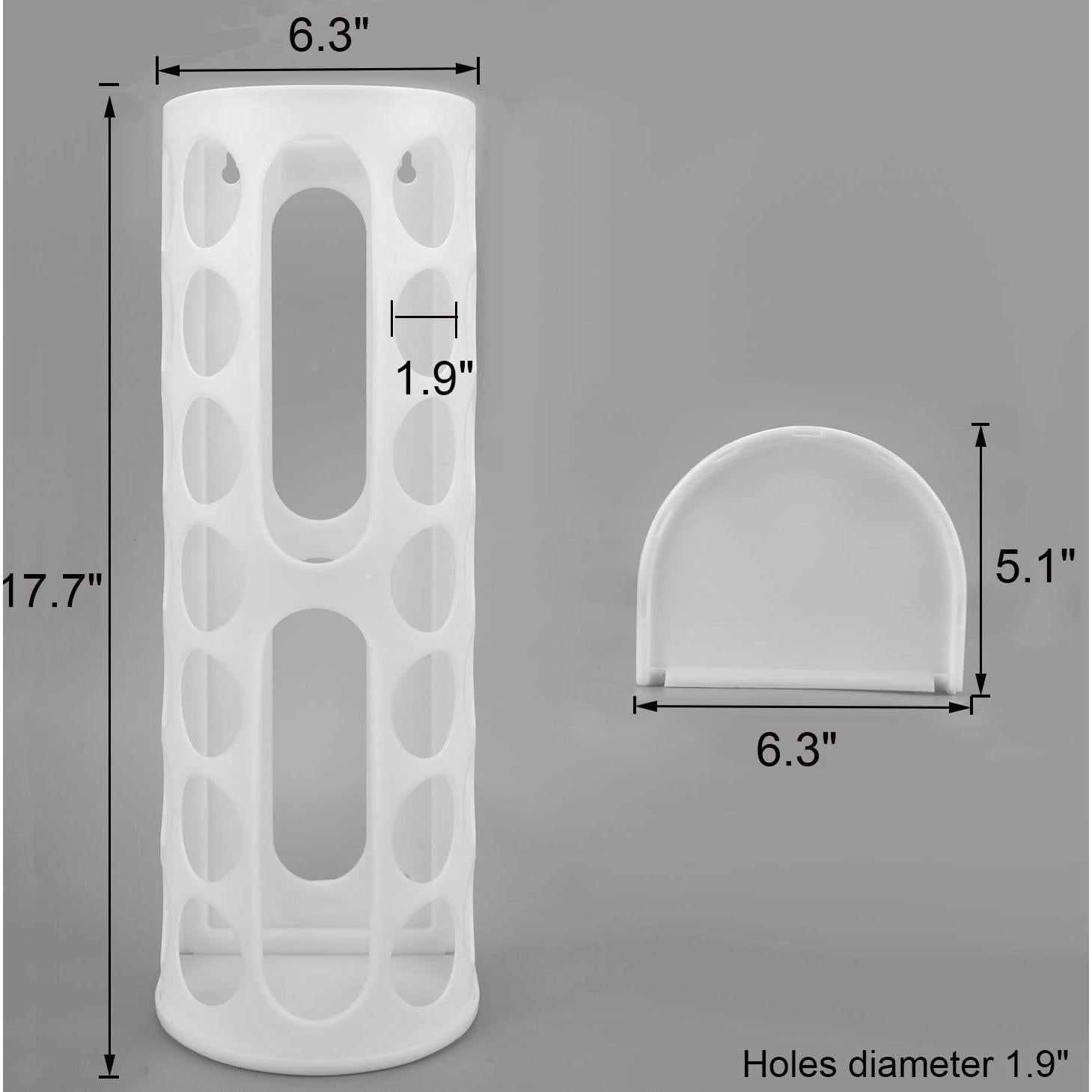 Soporte de Bolsa de Plástico Lunies Blanco - Organizador de Compras