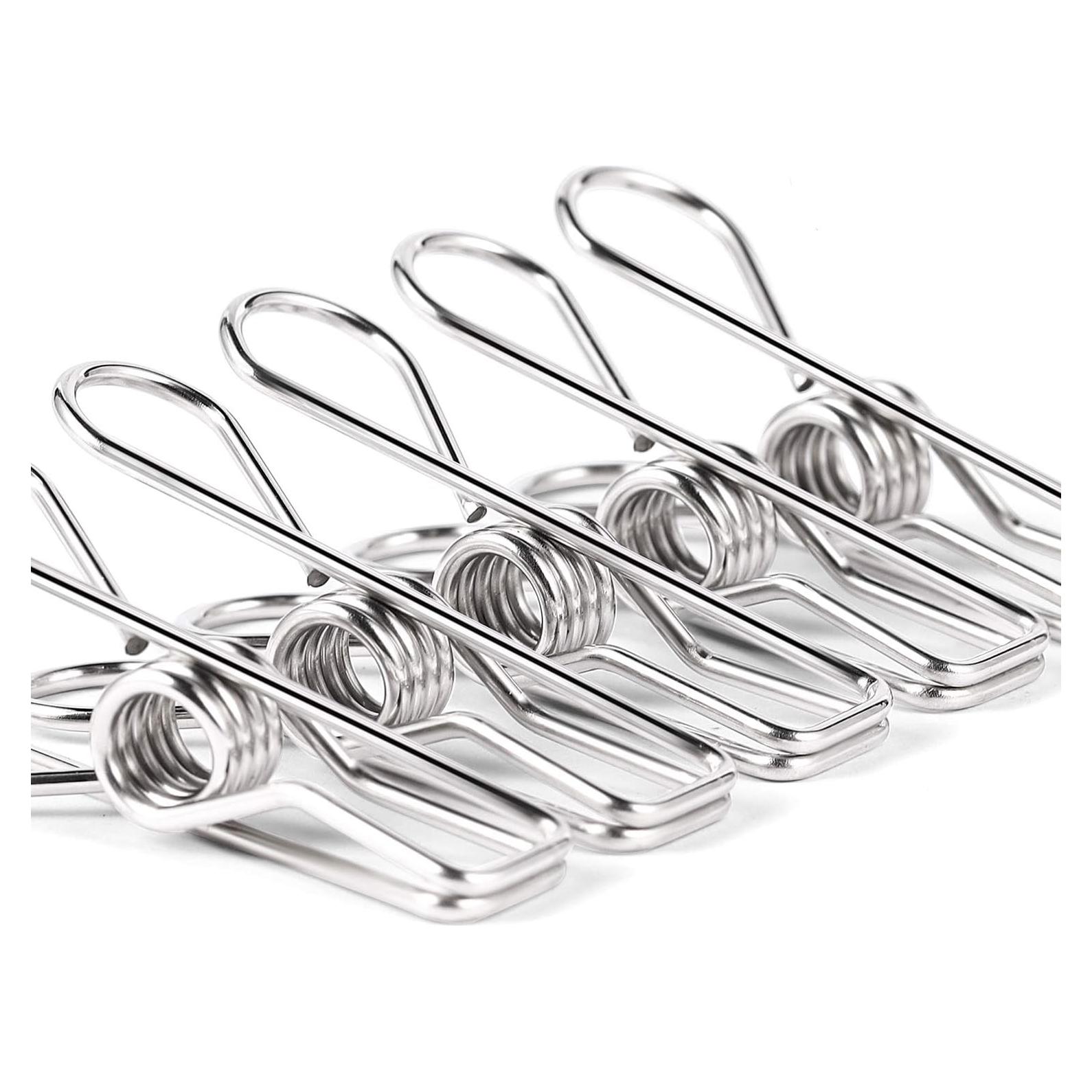 Pinzas de Ropa de Acero Inoxidable AoHu - 28 Piezas 6.6 cm