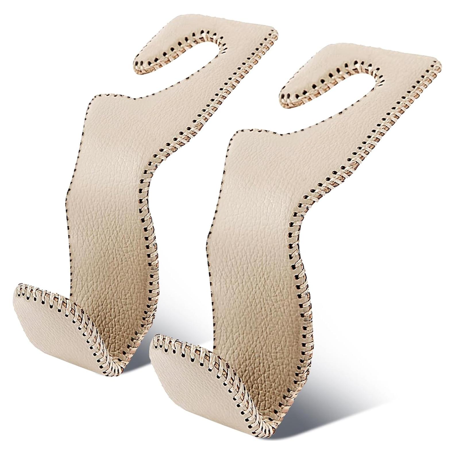 Ganchos de cuero AXELECT para reposacabezas - 2 unidades