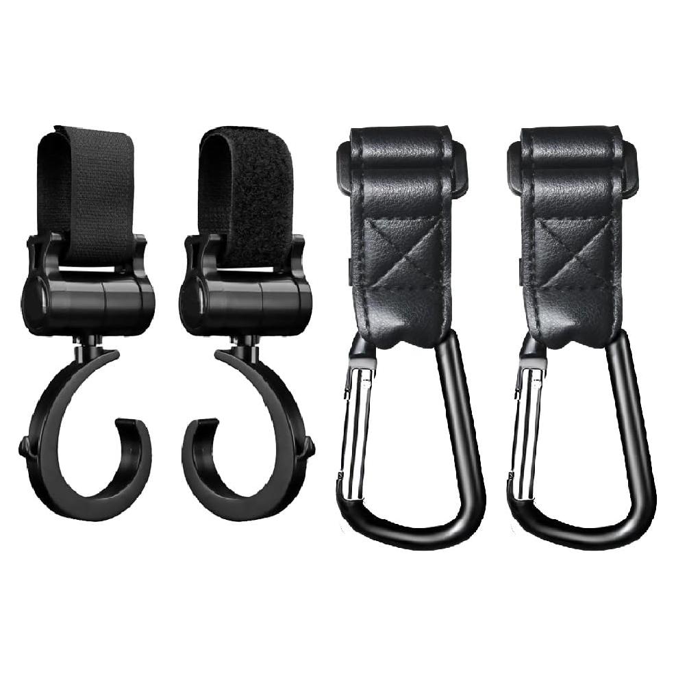 Ganchos para Carriolas de Bebé - 4 Piezas - Alta Resistencia