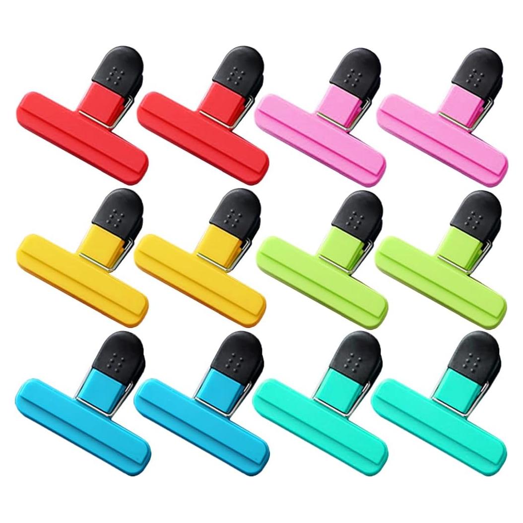 Clips para Bolsas BamLue 12 Piezas Reutilizables 7.62 cm