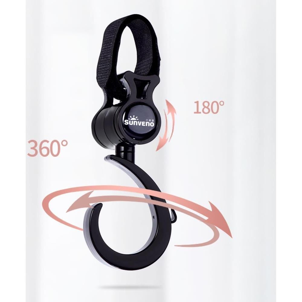 Ganchos para Cochecito SUNVENO - Soporta 3.18 kg - 2 Piezas