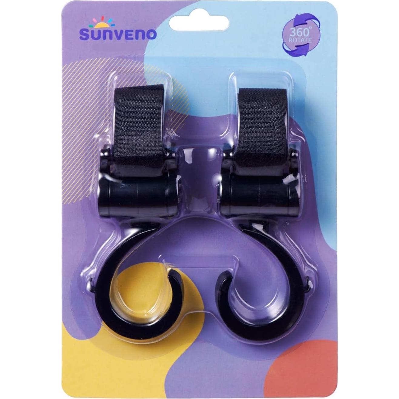 Ganchos para Cochecito SUNVENO - Soporta 3.18 kg - 2 Piezas