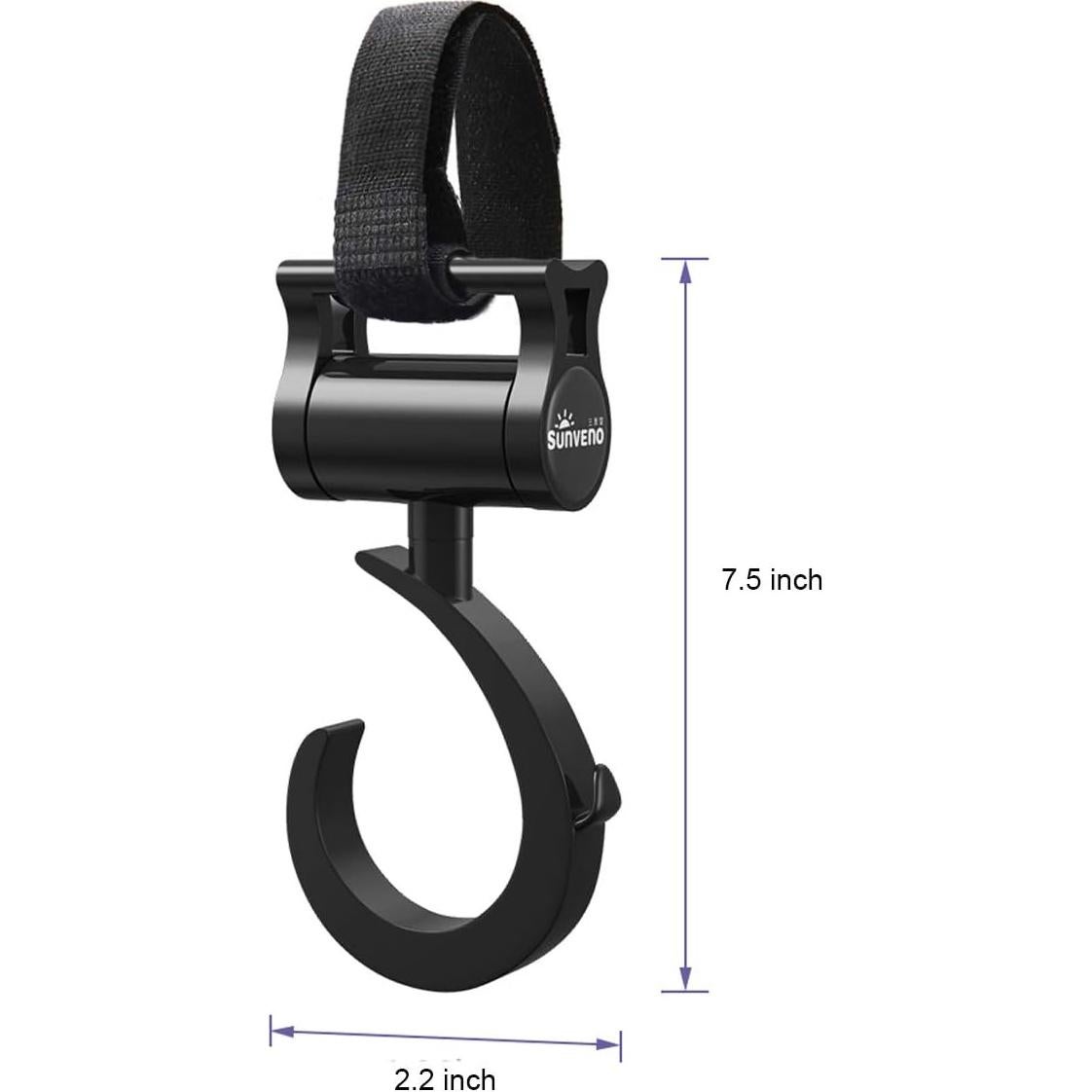Ganchos para Cochecito SUNVENO - Soporta 3.18 kg - 2 Piezas