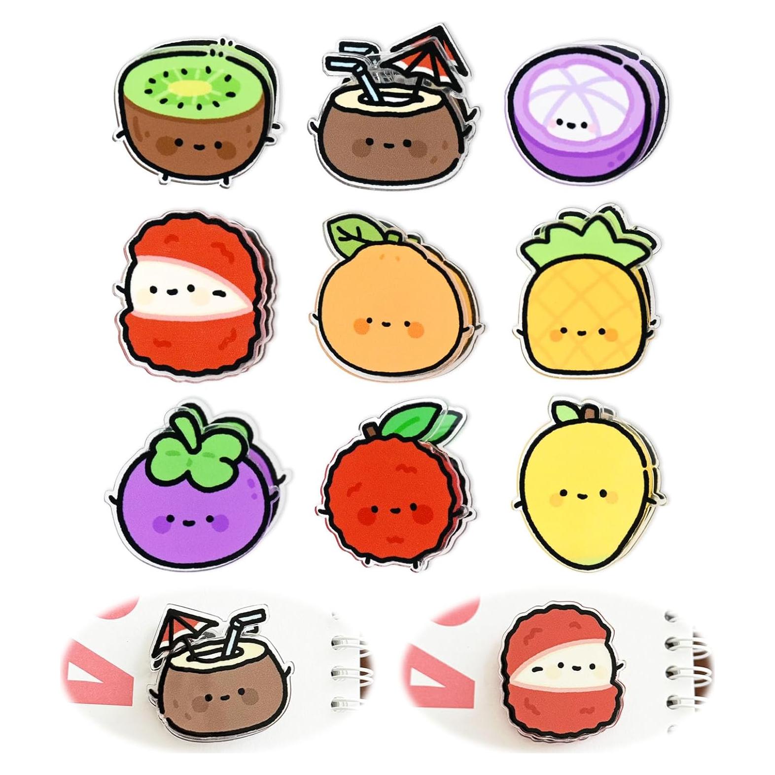 Set de 9 Clips Selladores de Alimentos BieFuDan - Fruta, 4 cm