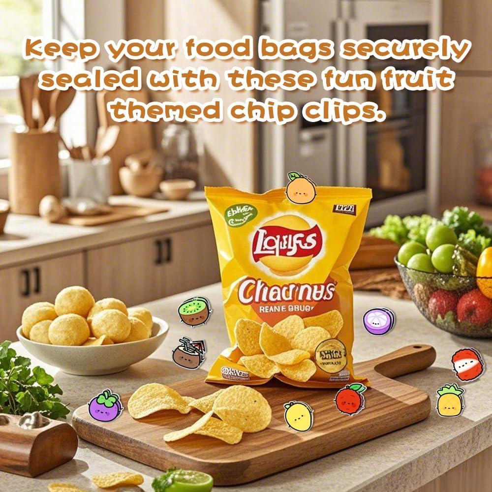 Set de 9 Clips Selladores de Alimentos BieFuDan - Fruta, 4 cm