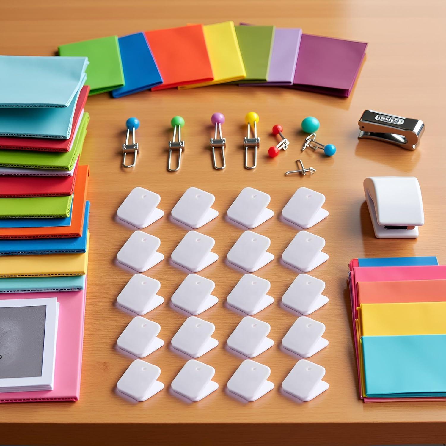 20 Clips de Bolsa de Plástico Blanco GANPUB para Sellar Snacks