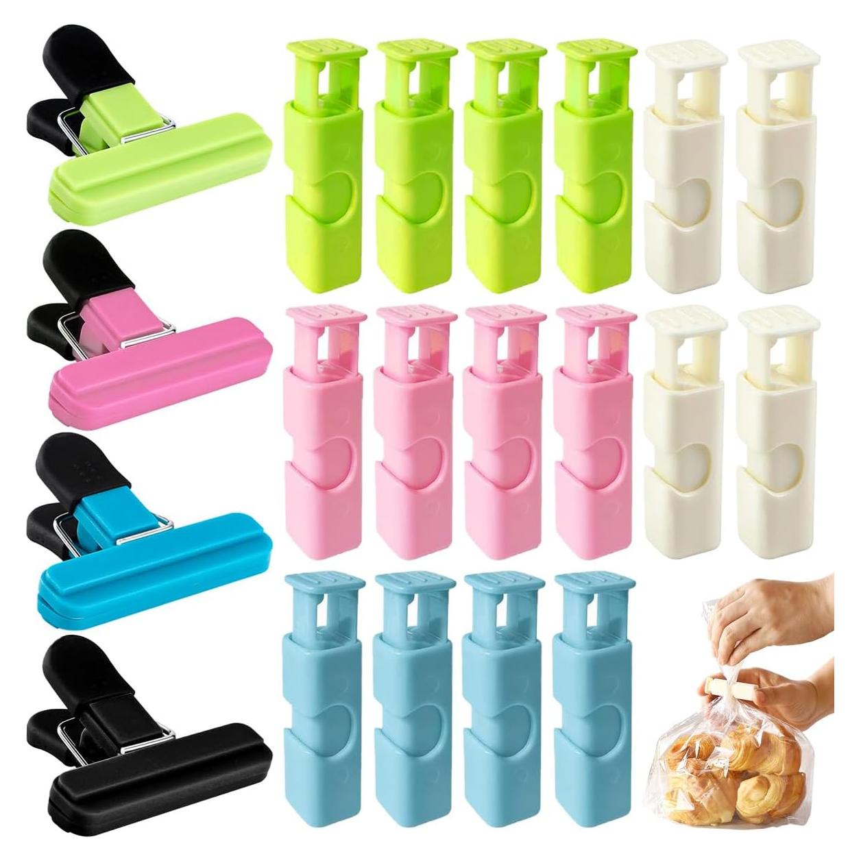 20 Clips para Alimentos Ainvhh - Sellado Hermético y Reutilizables