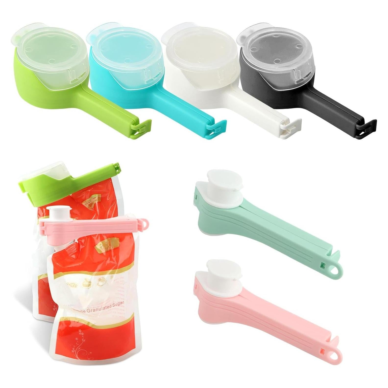 6 Piezas Clips para Sellar y Verter Alimentos Trasylph