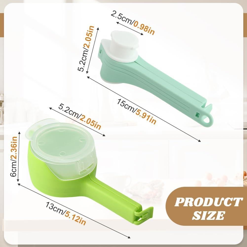 6 Piezas Clips para Sellar y Verter Alimentos Trasylph