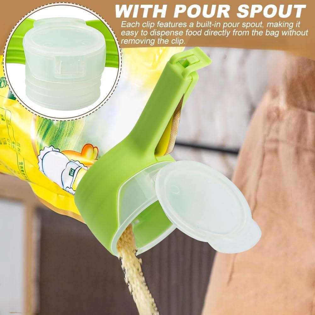 6 Piezas Clips para Sellar y Verter Alimentos Trasylph