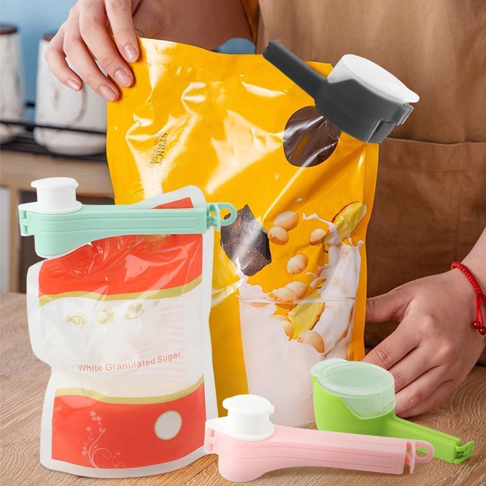 6 Piezas Clips para Sellar y Verter Alimentos Trasylph