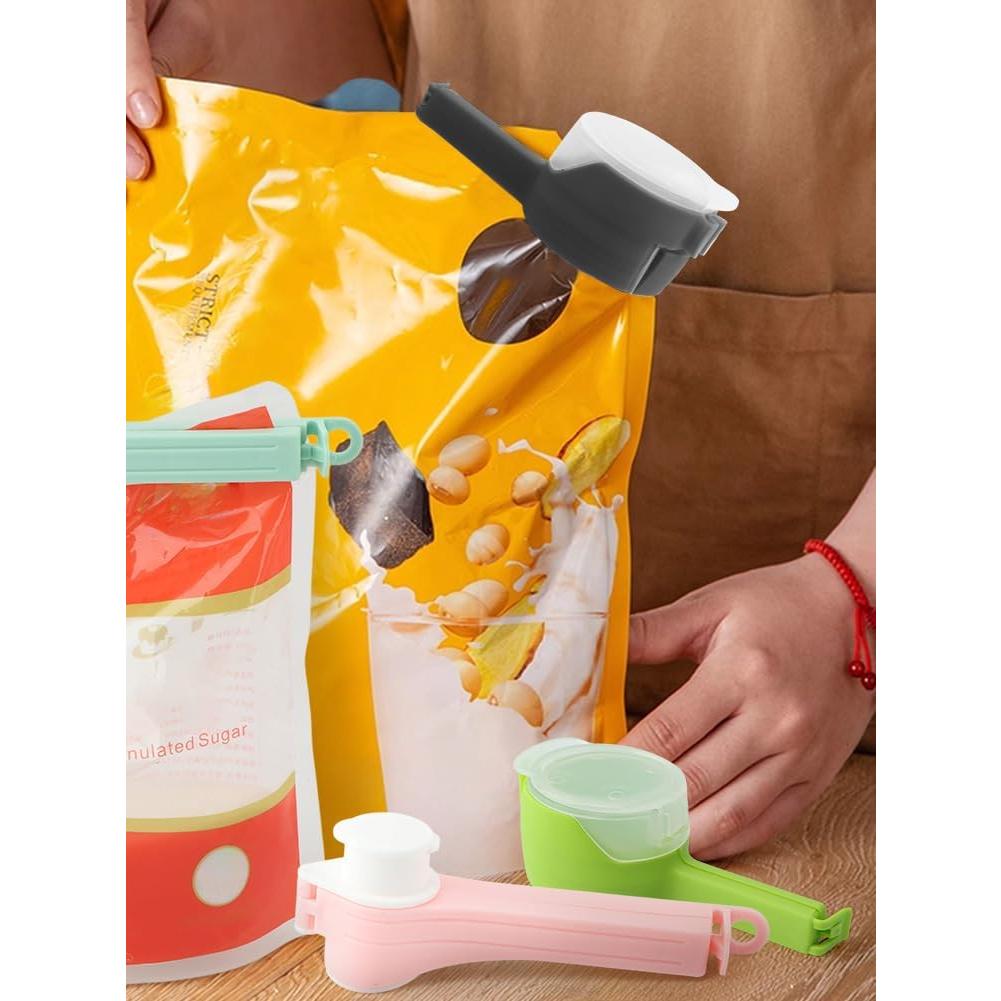 6 Piezas Clips para Sellar y Verter Alimentos Trasylph