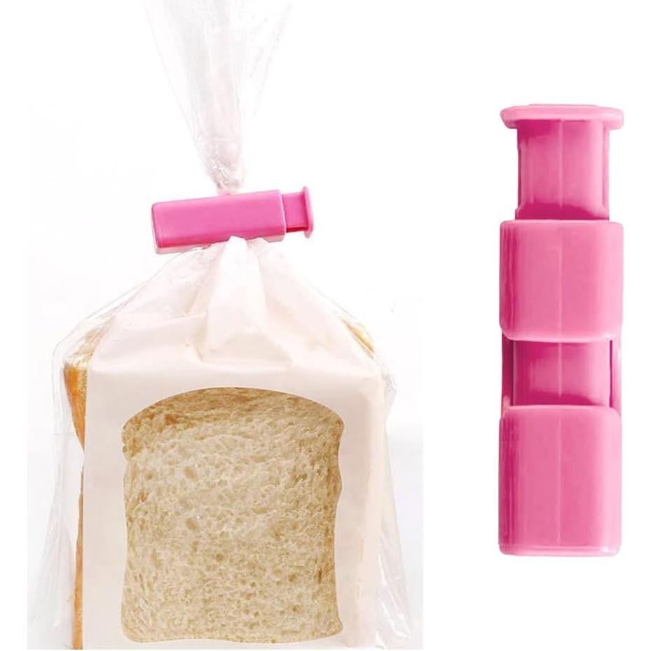Sealing Clip, 4pcs Bag Sealing Clips, Press Snack Bag Seal, Fresh-Keeping Clamp Sealer, Food Seal Storage Clips, Snack Sealing Clip, Sandwich Sealing Clips(Size:2.44x0.47inch)