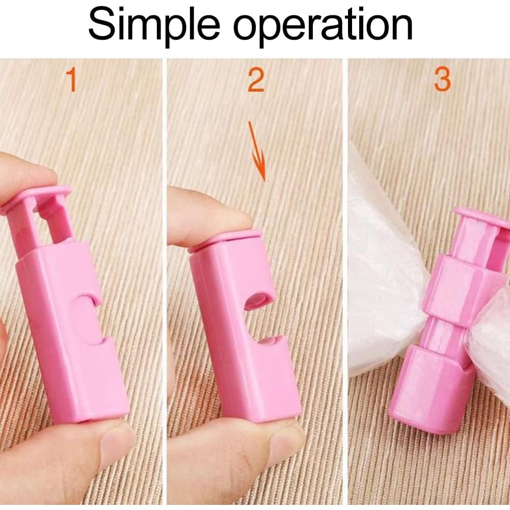 Sealing Clip, 4pcs Bag Sealing Clips, Press Snack Bag Seal, Fresh-Keeping Clamp Sealer, Food Seal Storage Clips, Snack Sealing Clip, Sandwich Sealing Clips(Size:2.44x0.47inch)