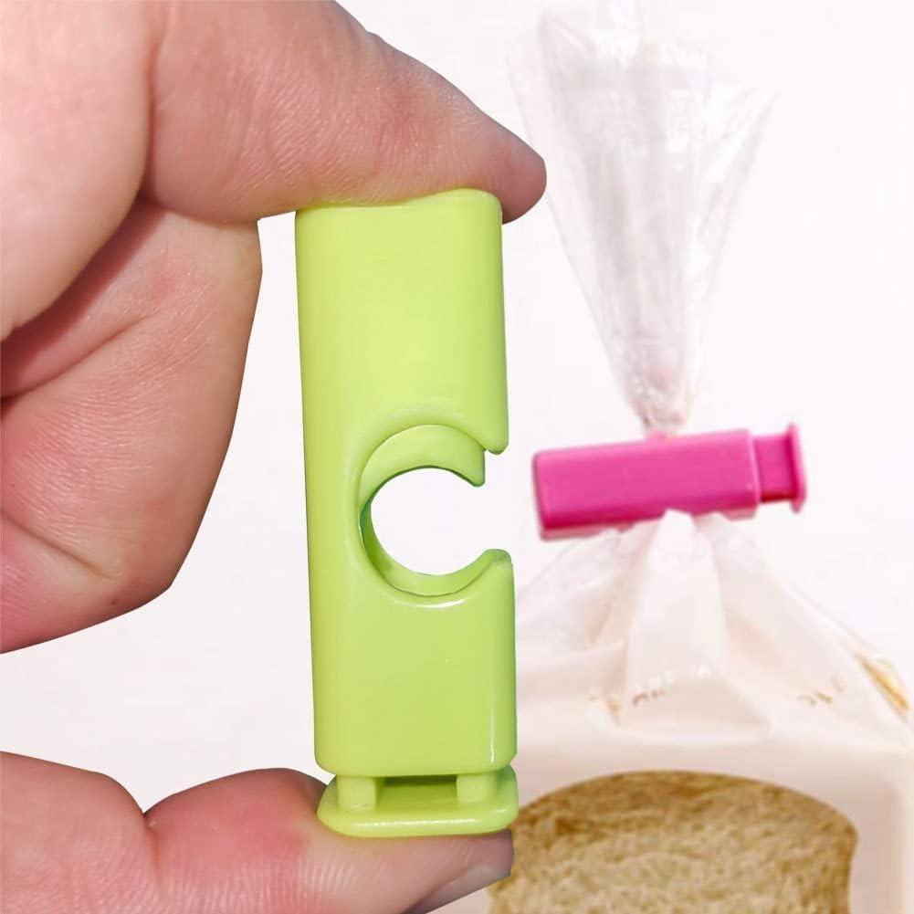 Sealing Clip, 4pcs Bag Sealing Clips, Press Snack Bag Seal, Fresh-Keeping Clamp Sealer, Food Seal Storage Clips, Snack Sealing Clip, Sandwich Sealing Clips(Size:2.44x0.47inch)