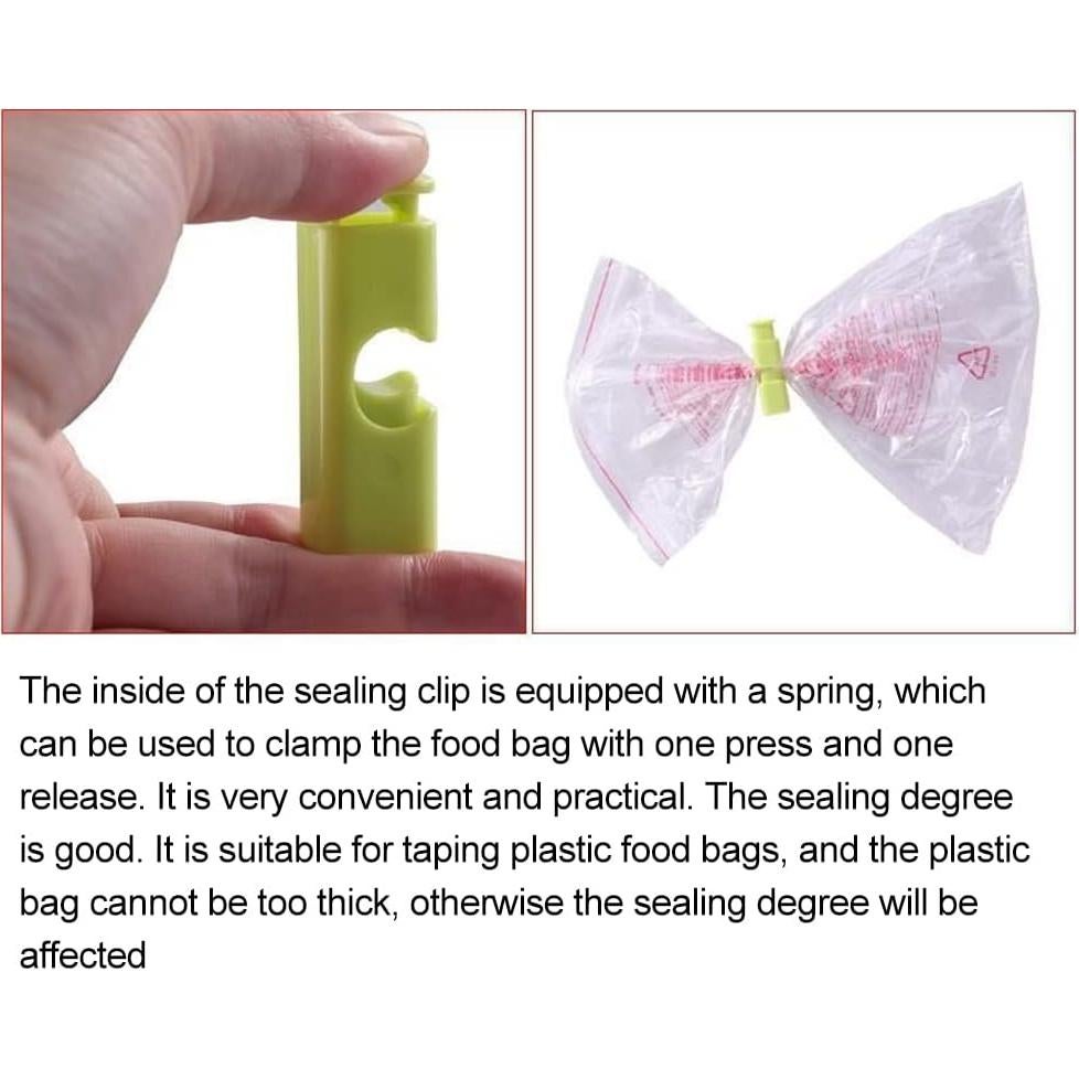 Sealing Clip, 4pcs Bag Sealing Clips, Press Snack Bag Seal, Fresh-Keeping Clamp Sealer, Food Seal Storage Clips, Snack Sealing Clip, Sandwich Sealing Clips(Size:2.44x0.47inch)