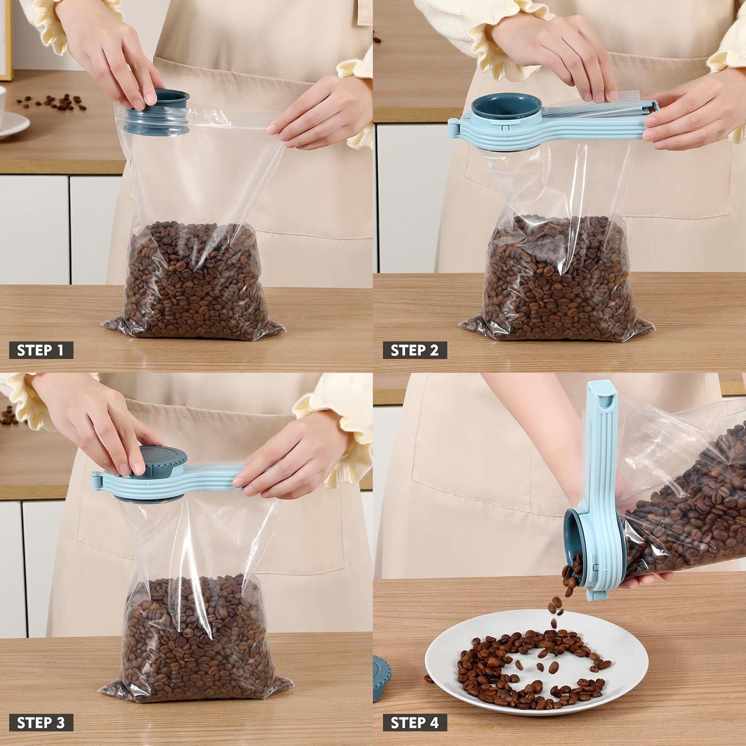 Juego de Clips para Alimentos Yvey - 2 Piezas Reutilizables