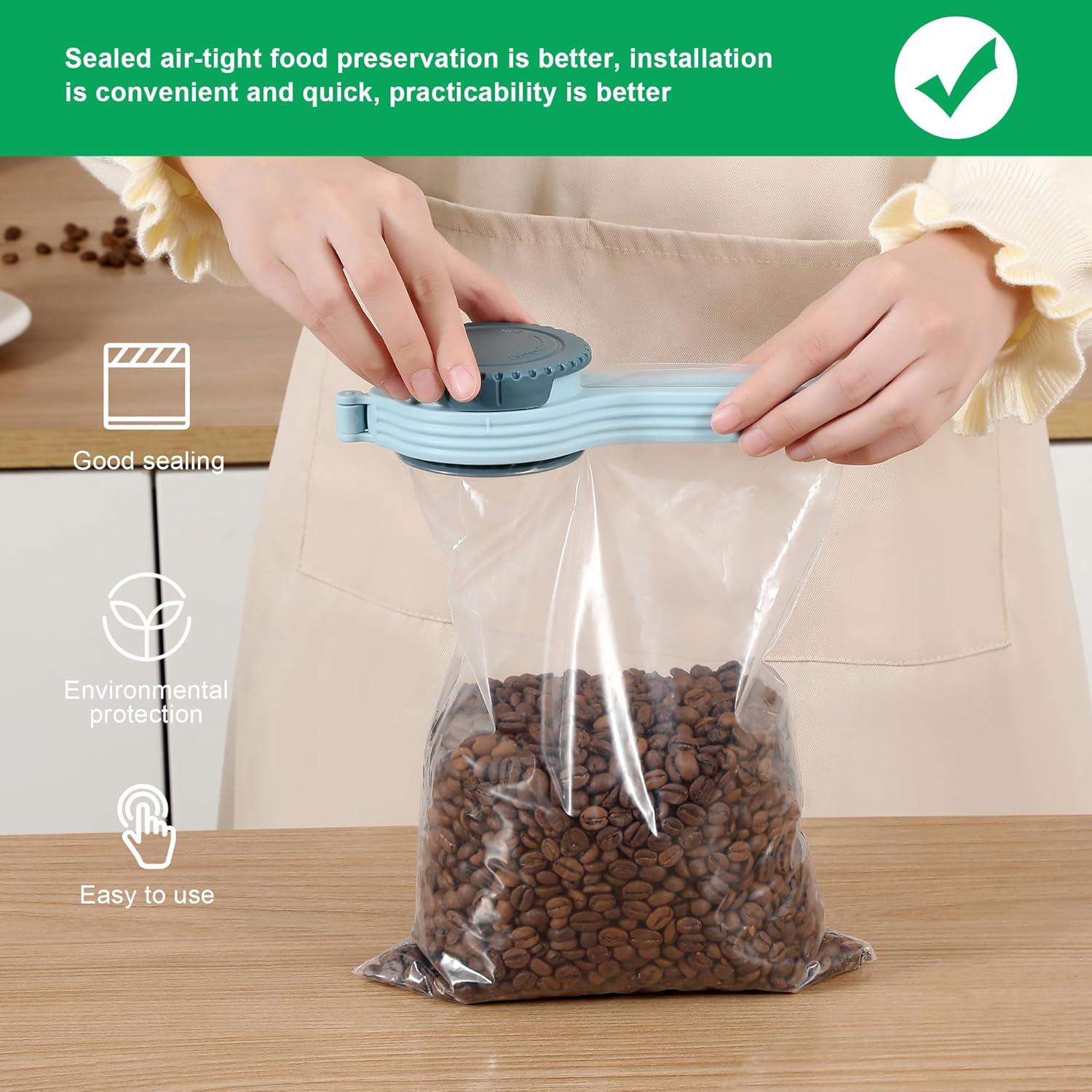 Juego de Clips para Alimentos Yvey - 2 Piezas Reutilizables