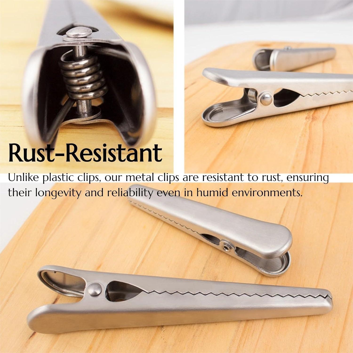 Juego de 6 Clips de Sellado de Acero Inoxidable KINTEGOOD