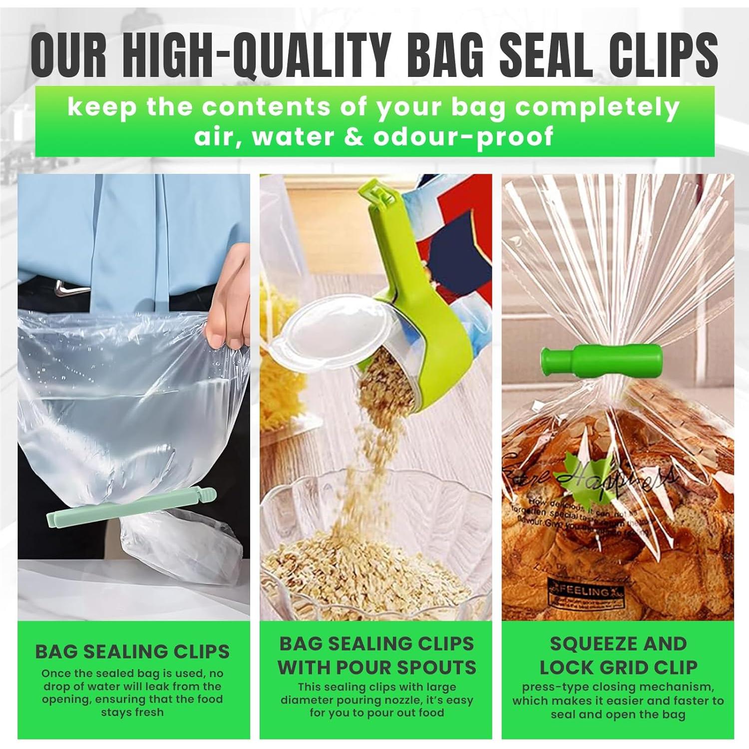 Paquete de Clips para Sellar Bolsas Genérico - 18 Piezas Multicolores