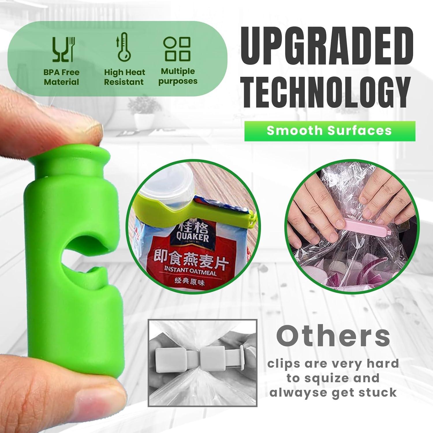 Paquete de Clips para Sellar Bolsas Genérico - 18 Piezas Multicolores